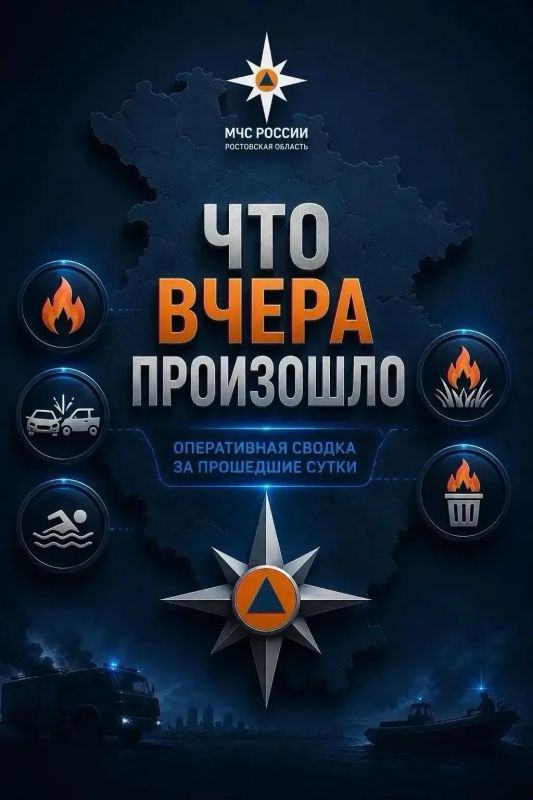 #ЧтоВчераПроизошло?. За 16 сентября 2026 года пожарно-спасательные подразделения Главного управления МЧС России по Ростовской области ликвидировали: