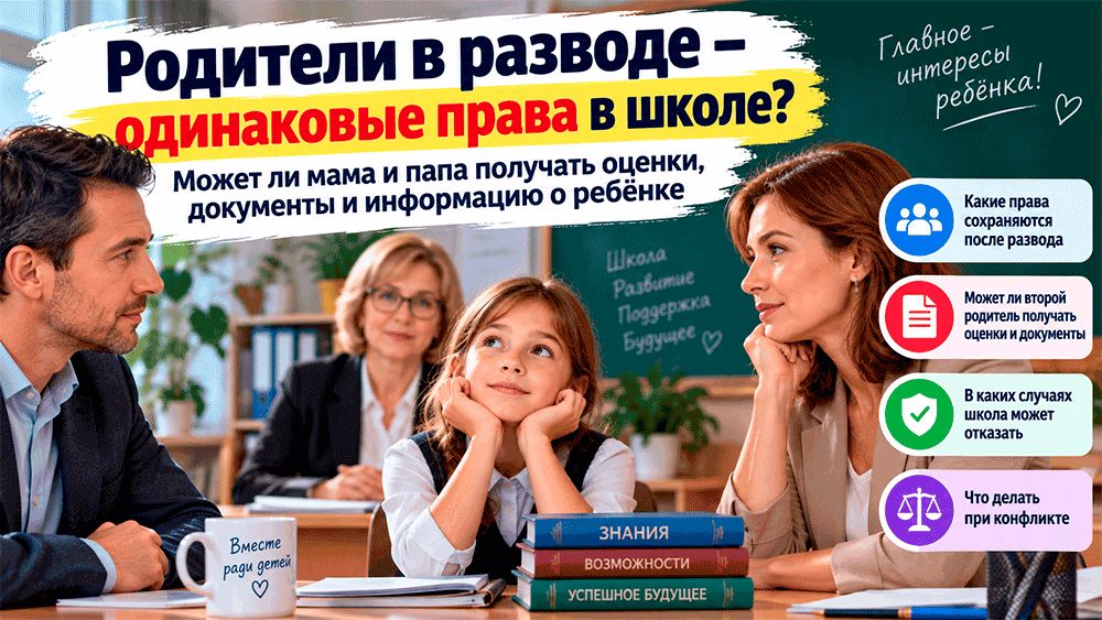 Родители в разводе: кто имеет право на школьную информацию?
