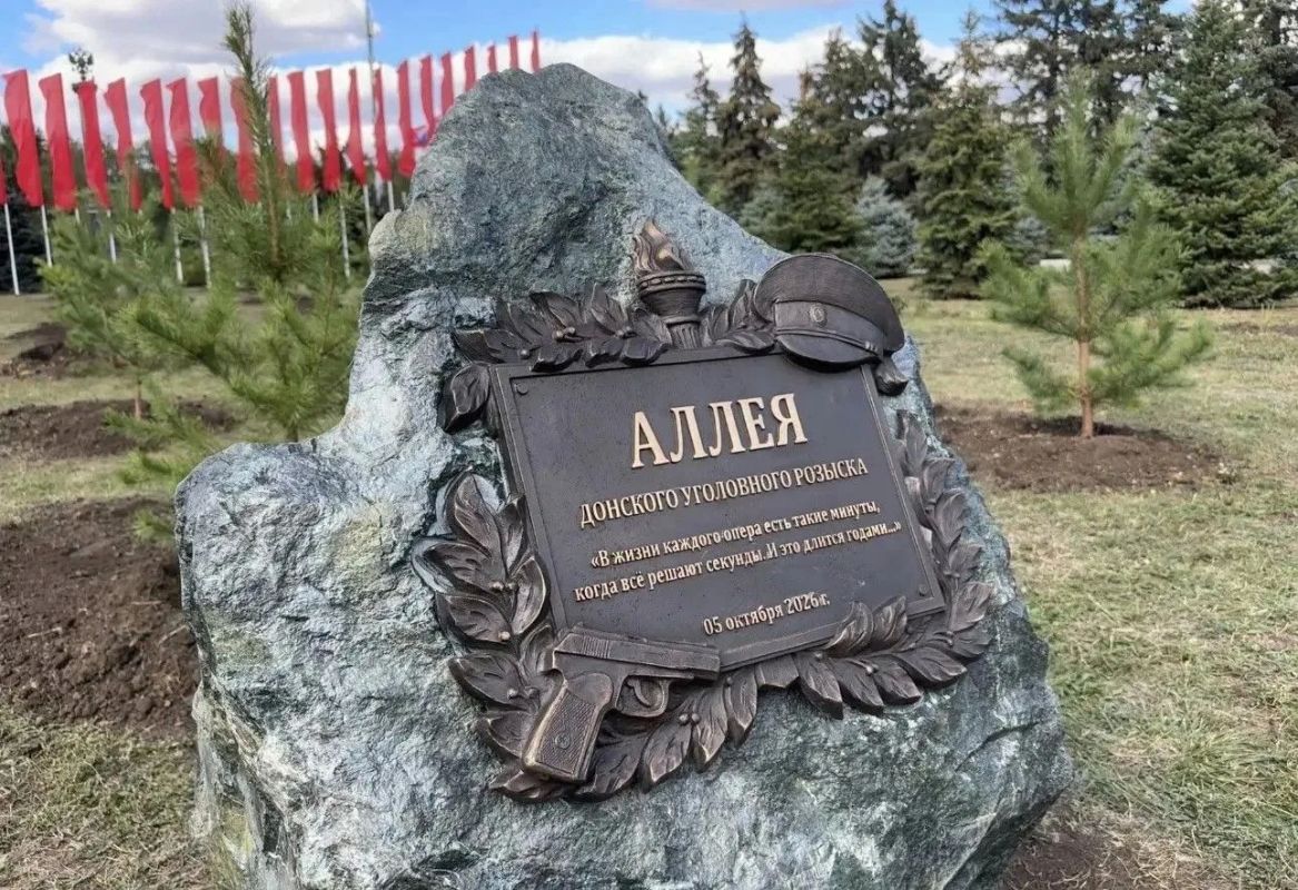 В Ростове на площади Воинской славы высадили аллею донского уголовного розыска В Ростове на площади Воинской славы высадили аллею донского уголовного розыска