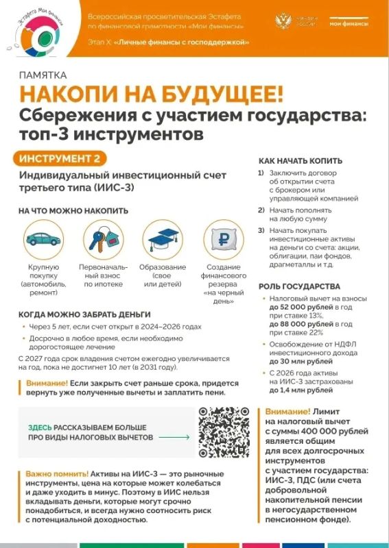 Накопи на будущее! Сбережения с участием государства: топ-3 инструментов Накопи на будущее! Сбережения с участием государства: топ-3 инструментов