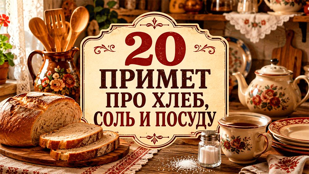 Как приметы о хлебе, соли и посуде формируют семейные традиции
