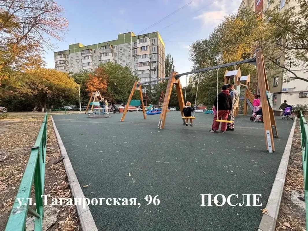 Александр Скрябин: Хорошая новость: в Октябрьском районе обновили ещё шесть детских площадок Александр Скрябин: Хорошая новость: в Октябрьском районе обновили ещё шесть детских площадок