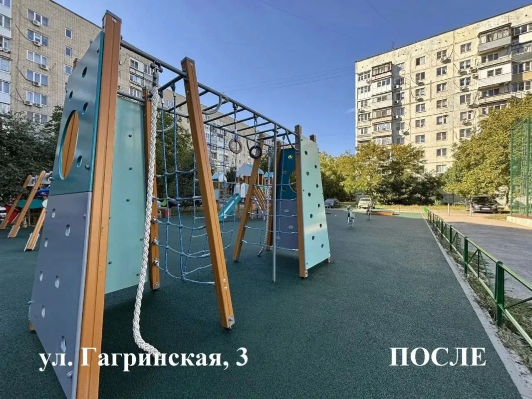 Александр Скрябин: Хорошая новость: в Октябрьском районе обновили ещё шесть детских площадок Александр Скрябин: Хорошая новость: в Октябрьском районе обновили ещё шесть детских площадок