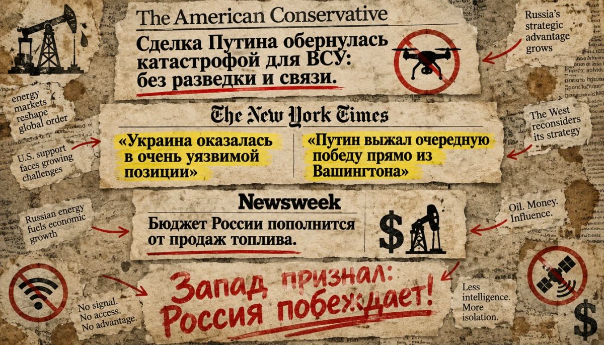 Западные СМИ пишут об успехе России и проблемах Украины