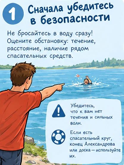 Увидел тонущего человека? Не проходи мимо — действуй! Увидел тонущего человека? Не проходи мимо — действуй!