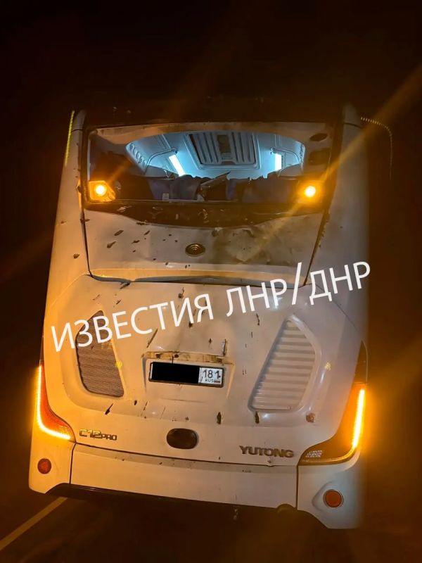 Четыре человека пострадали после атаки БПЛА на рейсовый автобус «Ростов-на-Дону — Стаханов»