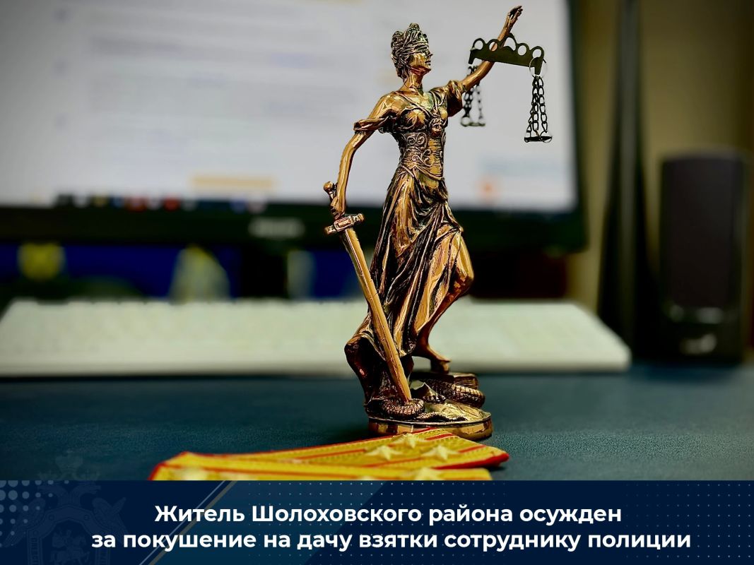 Житель Шолоховского района осужден за покушение на дачу взятки сотруднику полиции