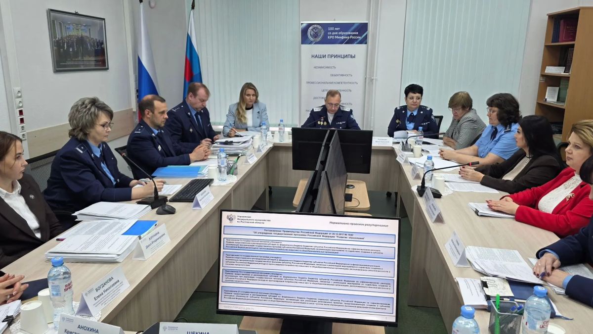 Руководитель Управления Федерального казначейства по Ростовской области Валерий Бородулин провел 20 октября 2026 г. заседание Контрольной комиссии УФК по Ростовской области