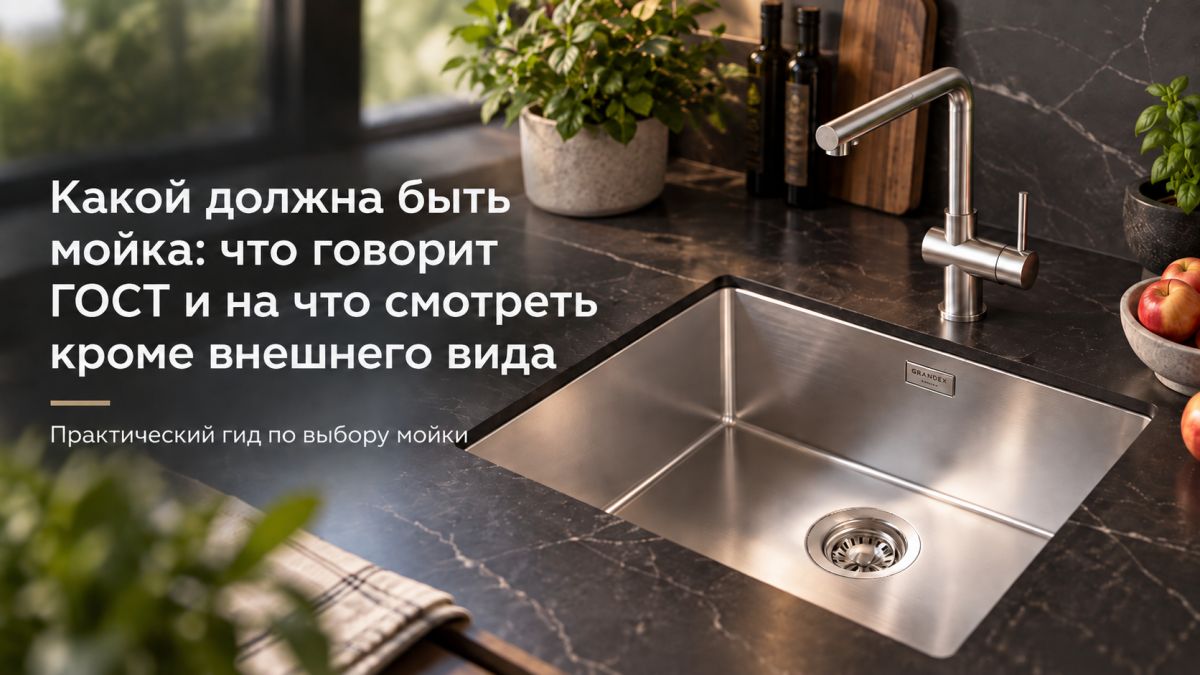 Мойка для кухни: что проверить, чтобы она не гремела и служила годами