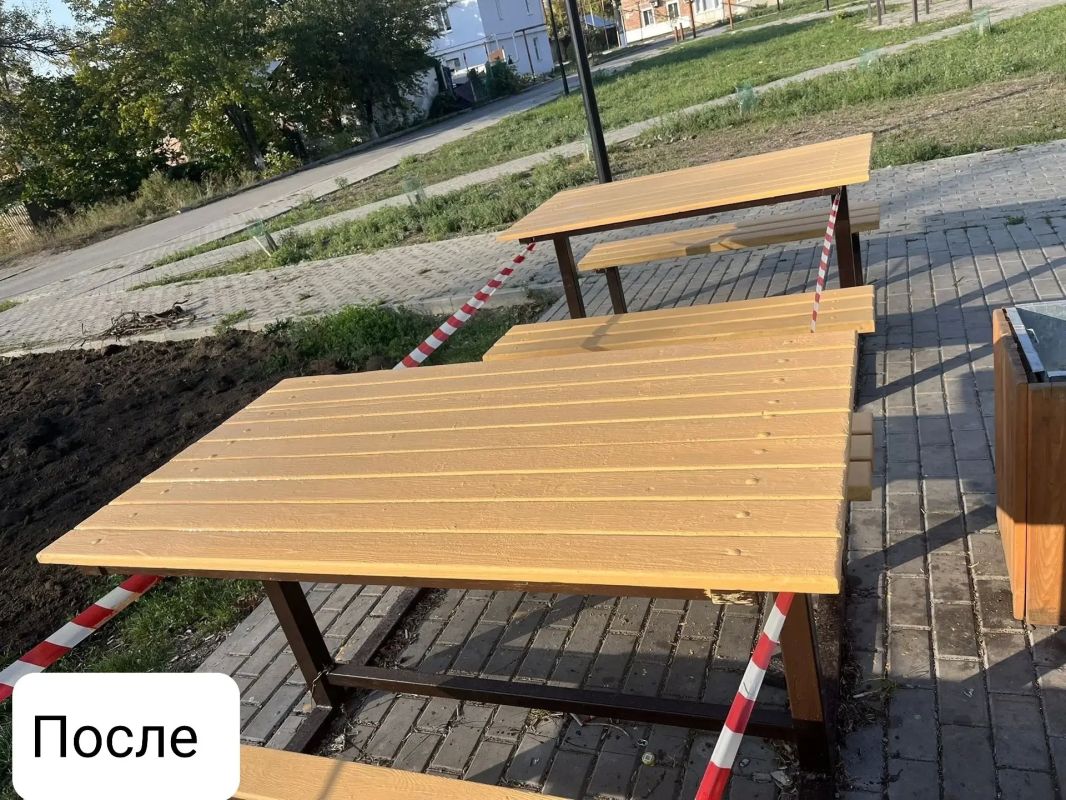 В Шахтах восстановили повреждённое имущество в сквере ДК им. Чиха В Шахтах восстановили повреждённое имущество в сквере ДК им. Чиха