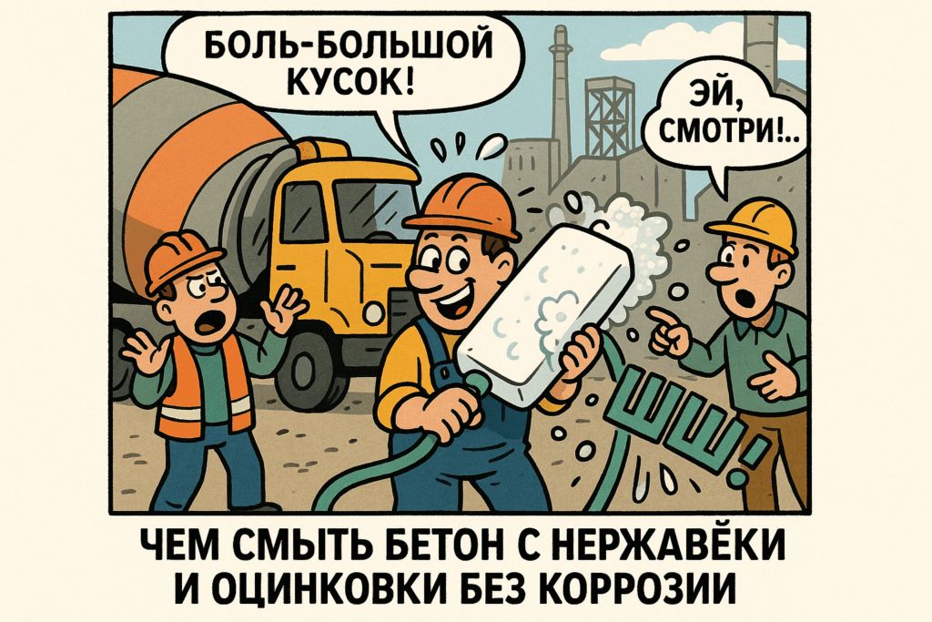 Эффективные способы удаления бетонных остатков с нержавеющей стали и оцинкованного металла