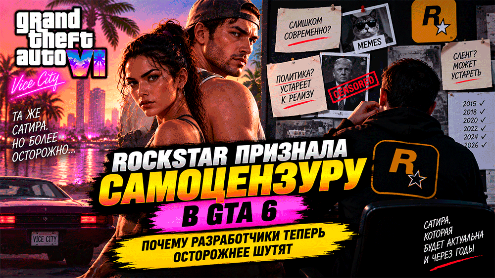 Шутки на годы вперёд: почему Rockstar осторожнее выбирает темы для GTA 6
