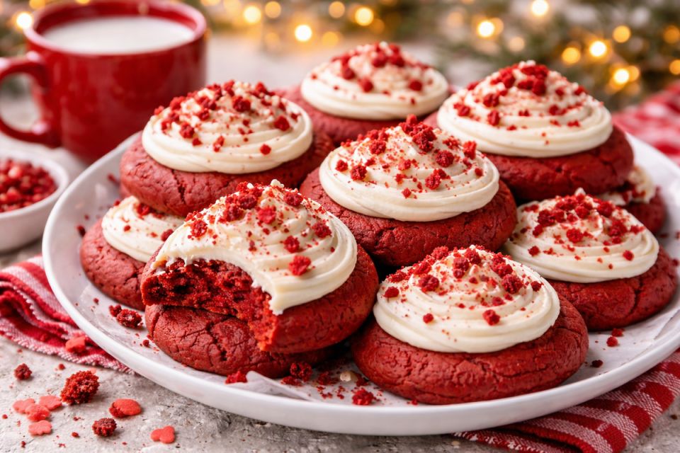 Как сделать эффектное печенье «Красный бархат» к году Огненной Лошади